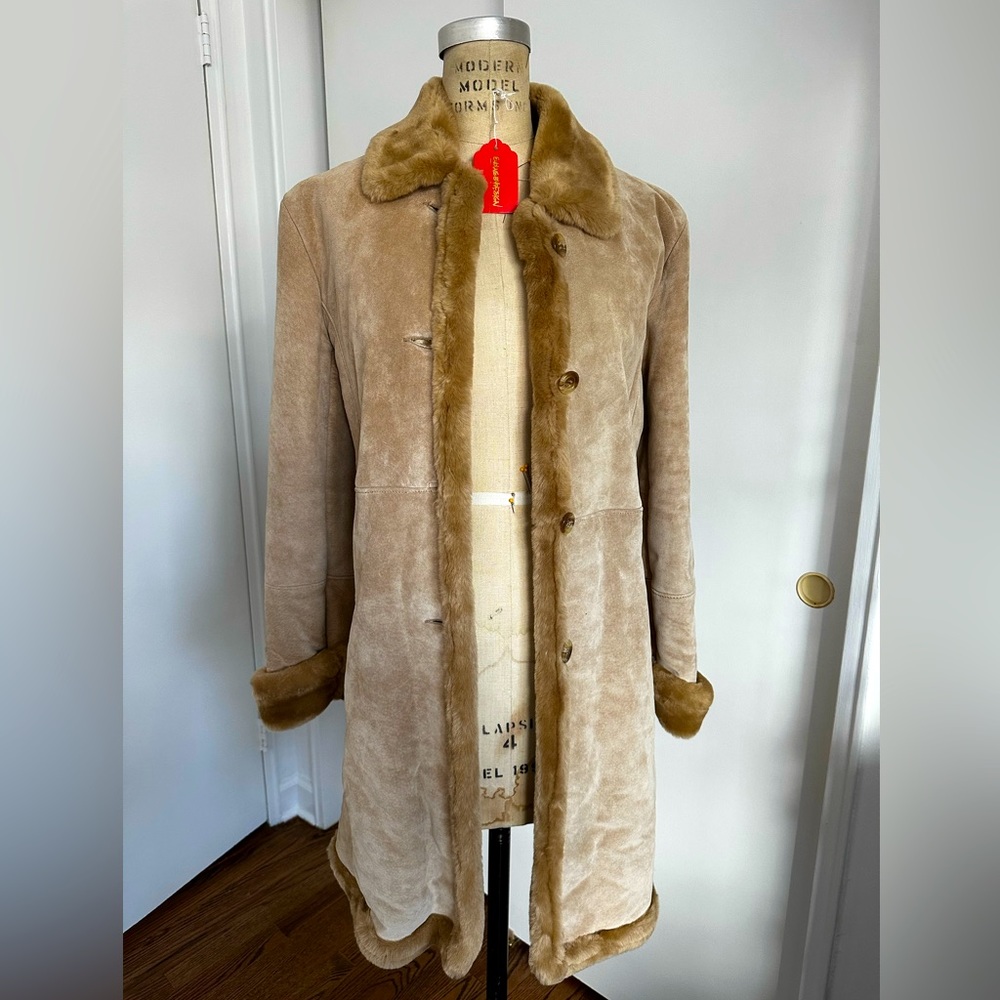 Marvin Richards- Vintage Leather Faux Fur Coat